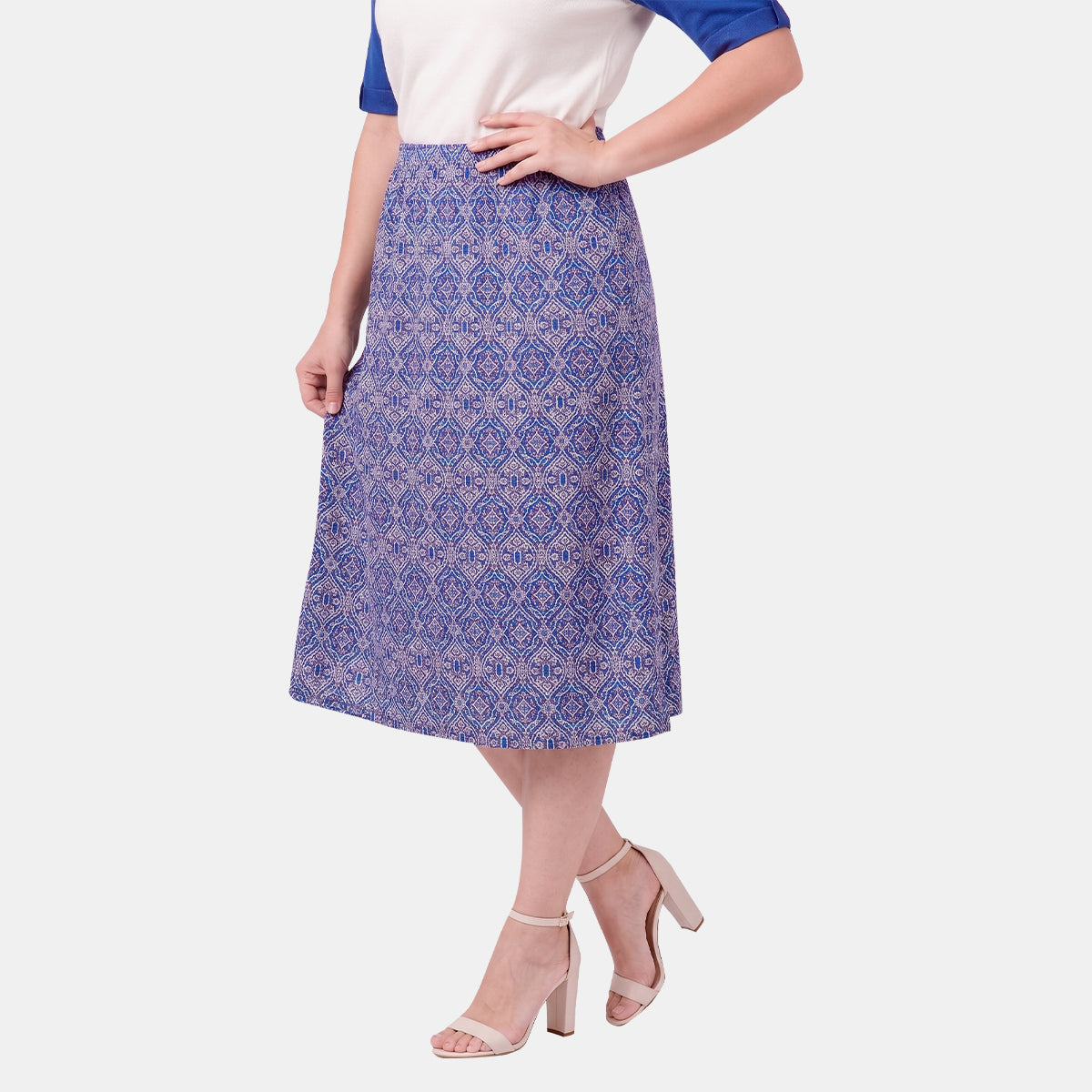 V68822 - Falda estampado pretina elastica Reina Curvy