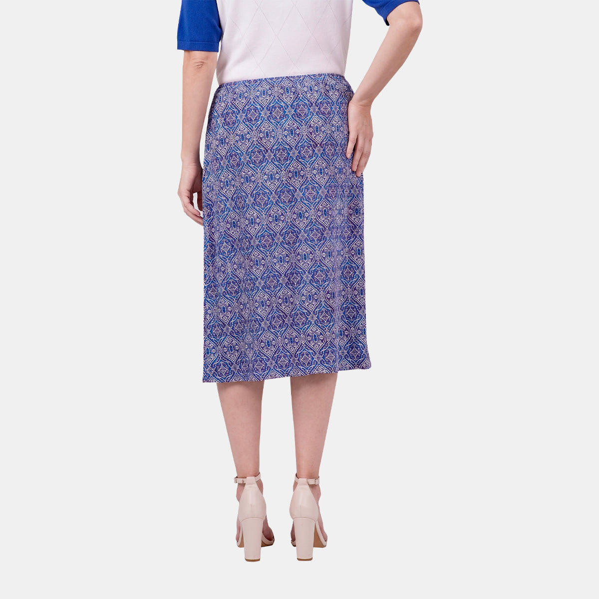V68822 - Falda estampado pretina elastica Reina Curvy