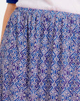 Falda estampado pretina elástica Reina