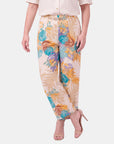 V68842 - Pantalón estampado con cadena Catalina Curvy