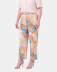 V68842 - Pantalón estampado con cadena Catalina Curvy