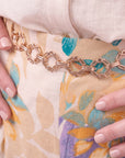 V68842 - Pantalón estampado con cadena Catalina Curvy