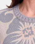 Blusa estampado con trenzas complementos estampados
