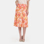Falda estampado con botones Helena