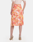 Falda estampado con botones Helena