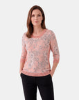 Blusa estampado con trenzas complementos