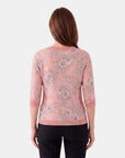 Blusa estampado con trenzas complementos