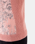 Blusa estampado con trenzas complementos