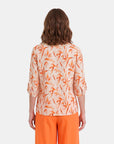 Blusa estampado cuello mao Keisha