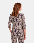 Saco estampado con hebilla complementos Leah