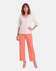 Blusa abierta conbordado Helena