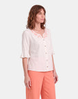 Blusa abierta conbordado Helena