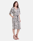 Vestido estampado linea a Leonor