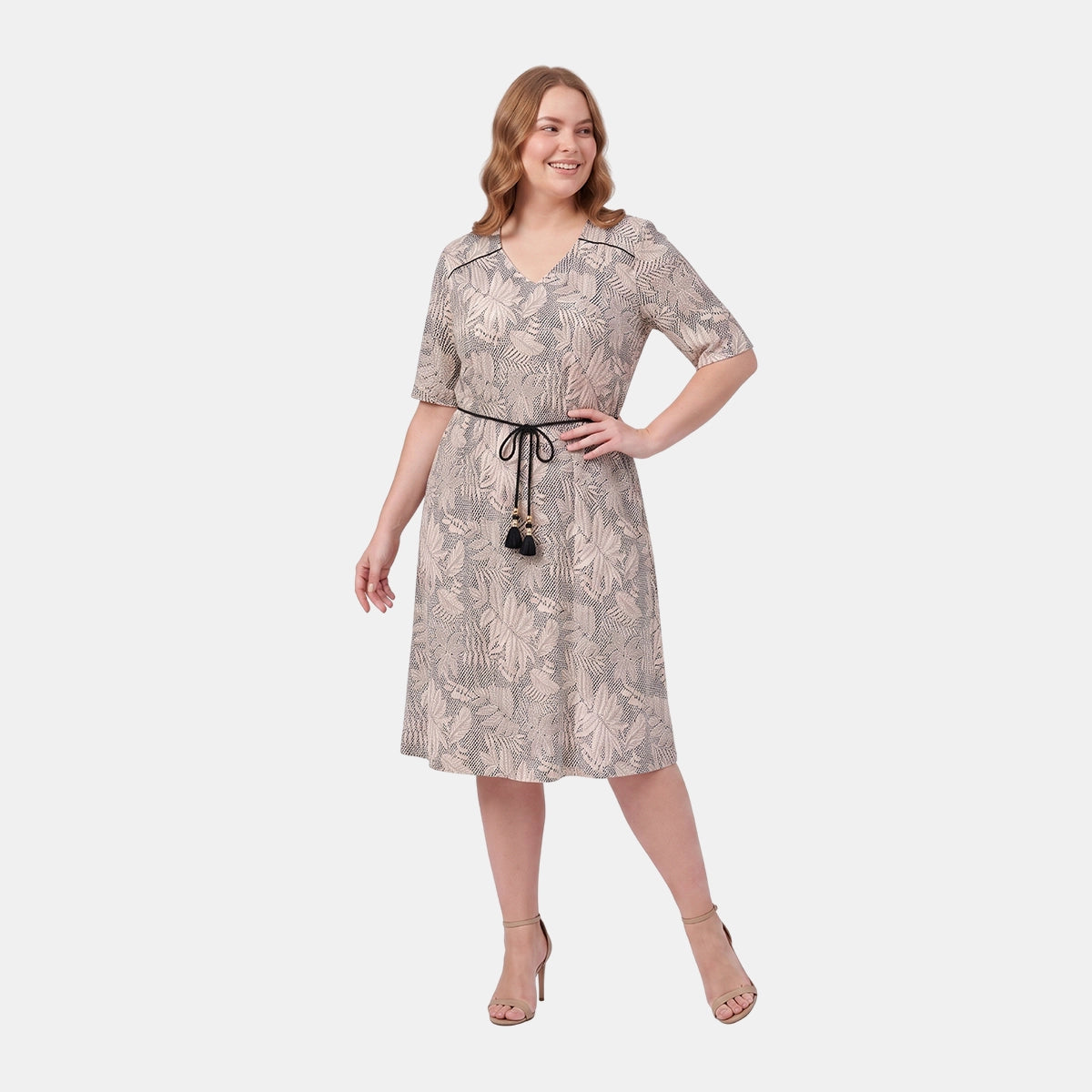 Vestido est linea a leonor Curvy