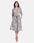 Vestido estampado linea a Leonor