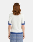 Blusa cuello redondo con detalles Reina