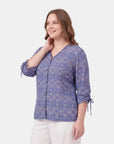 Blusa est mga ajustable reina Curvy