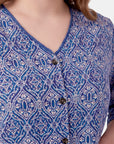 Blusa est mga ajustable reina Curvy
