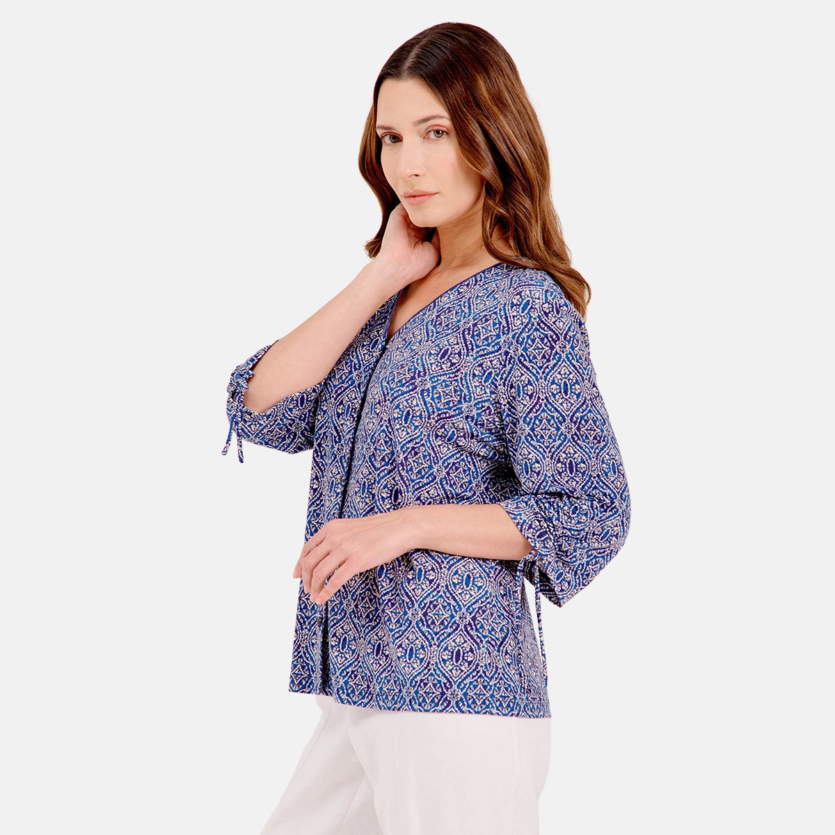 Blusa estampado manga ajustable Reina