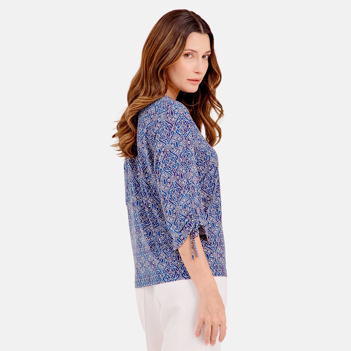 Blusa estampado manga ajustable Reina