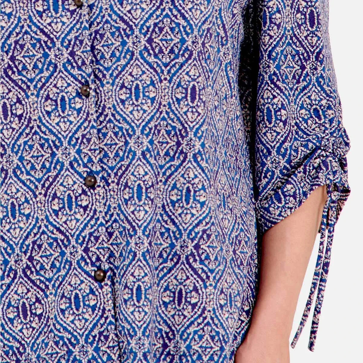 Blusa estampado manga ajustable Reina