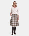 Falda escocesa con botones Kira