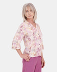 Blusa estampada abta Candace