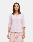 Blusa escote v con punteras Candace
