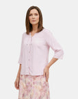 Blusa escote v con punteras Candace