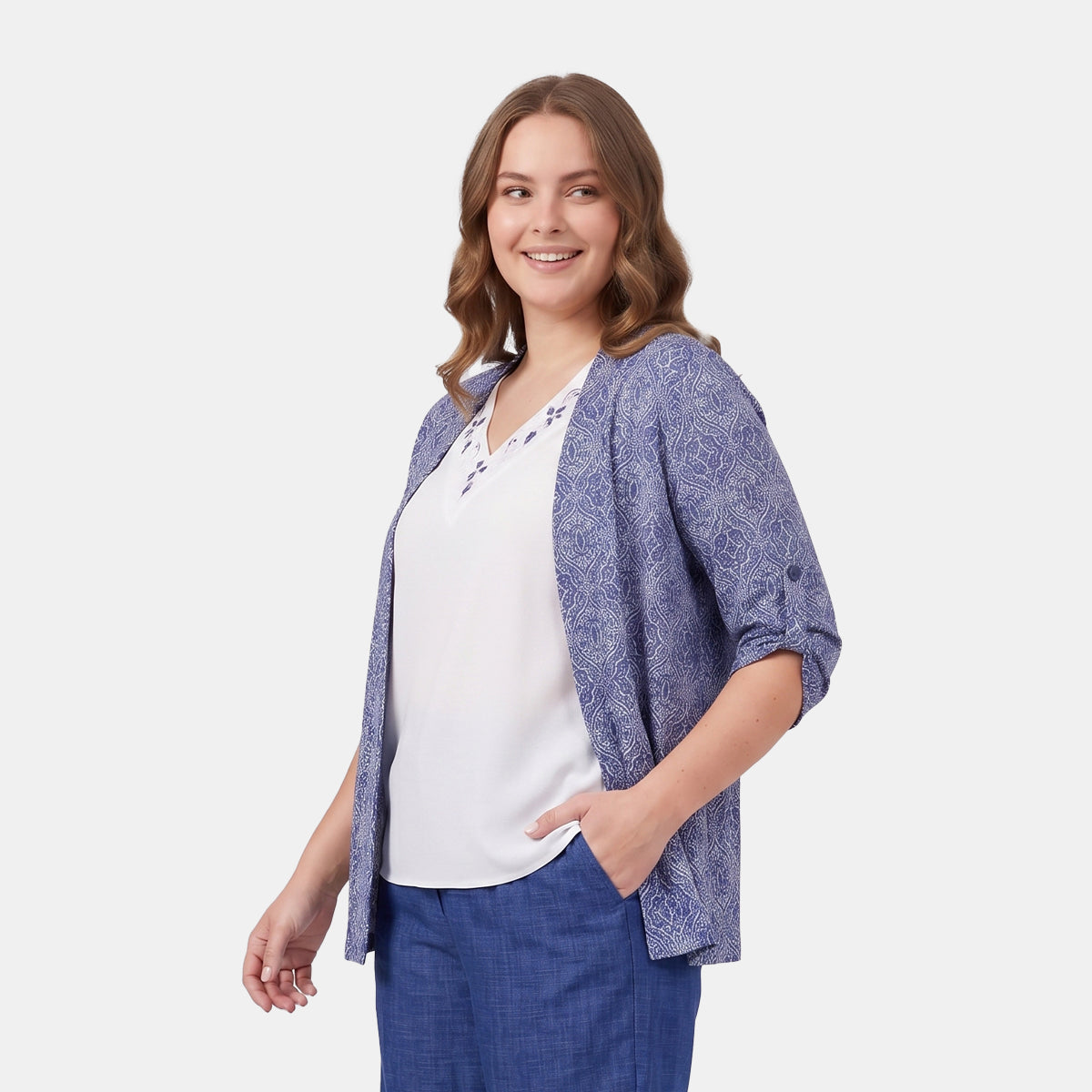 V69992 - Twin fix estampado con bordado Reina Curvy
