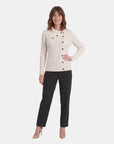 Blusa botones manga larga Liam - Blusa, color hueso - Vitos