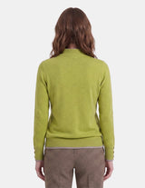 Blusa cuello alto con botones Alannah