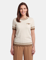Blusa punto manga corta Collin