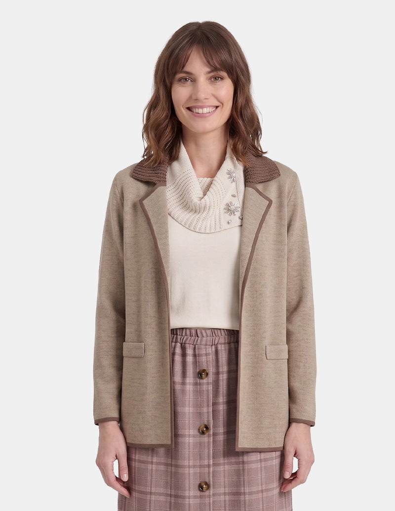 Cardigan manga larga con  contraste Eilis