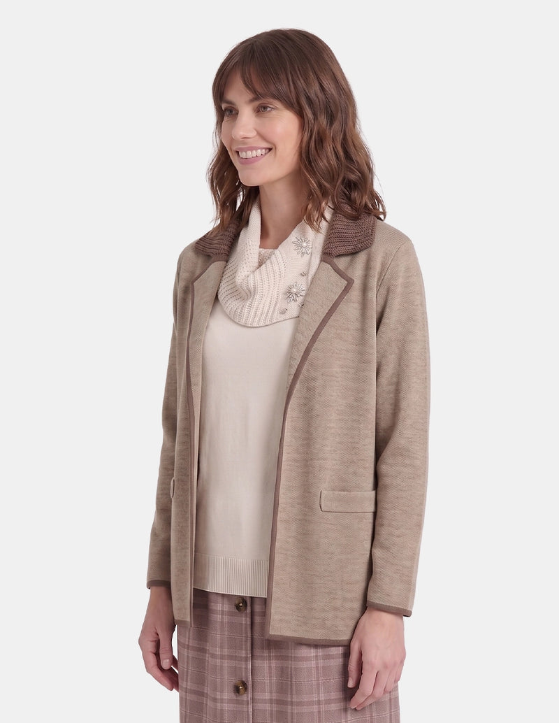 Cardigan manga larga con  contraste Eilis