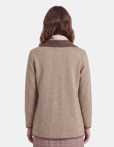 Cardigan manga larga con  contraste Eilis