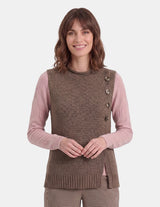 Chaleco cruzado con  botones Eilis