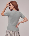 Blusa de punto manga corta Gween
