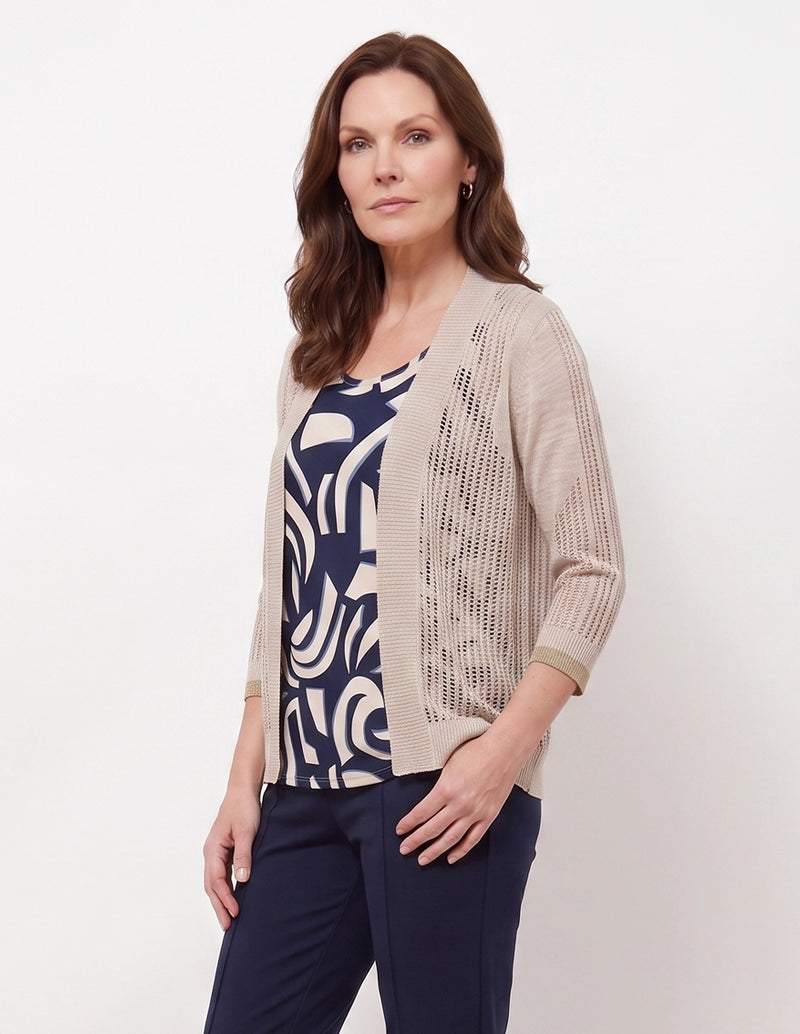 Twin fix cuello redondo estampado complementos