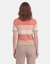 Blusa rayada con manga corta Ciara