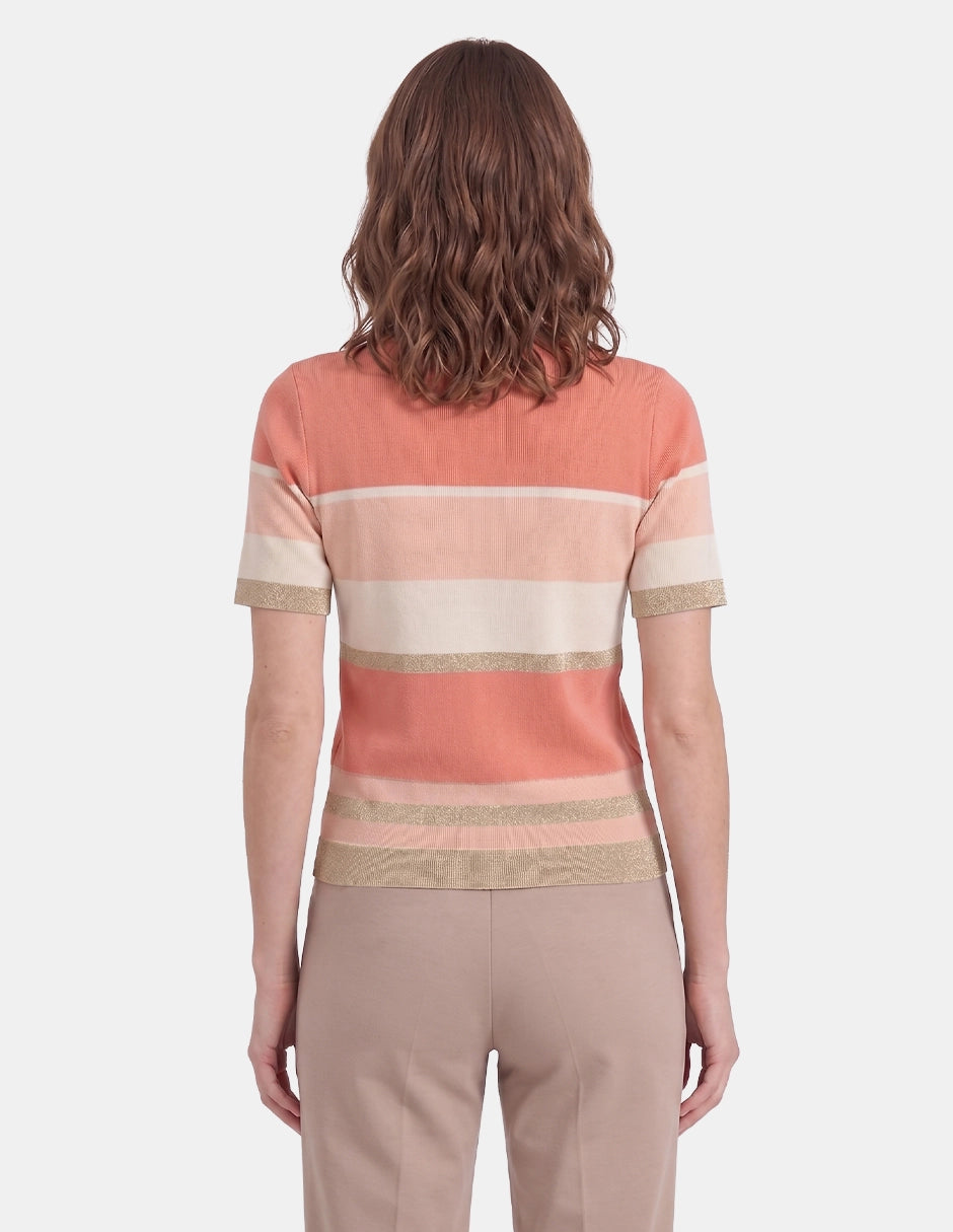 Blusa rayada con manga corta Ciara