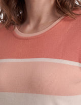 Blusa rayada con manga corta Ciara