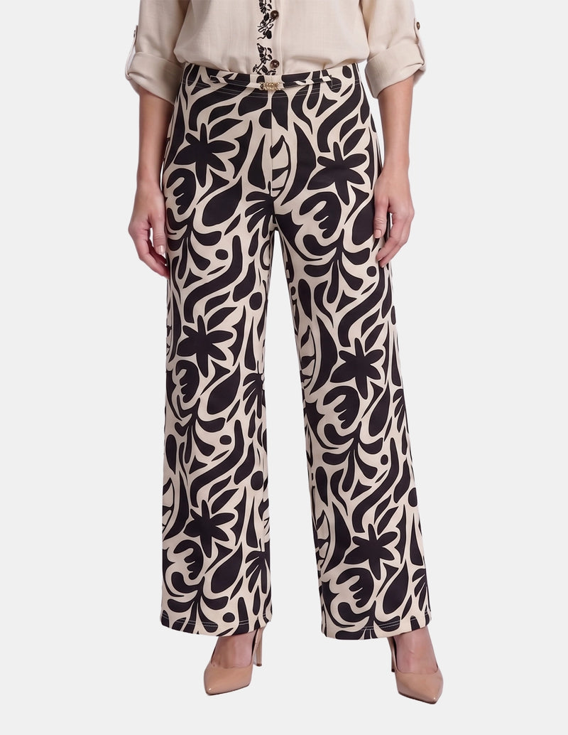 Pantalón con estampado de flores Celyn