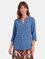 Blusa cuello mao manga corta Seren