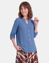 Blusa cuello mao manga corta Seren