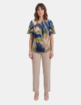 VL79502 - Blusa estampada manga mariposa Idris
