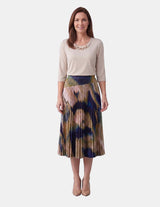 VL79722 - Falda estampada plisada Idris