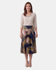 VL79722 - Falda estampada plisada Idris