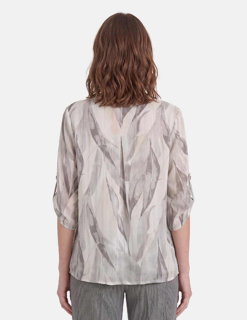 Blusa estampada abta con  elevador Gwen