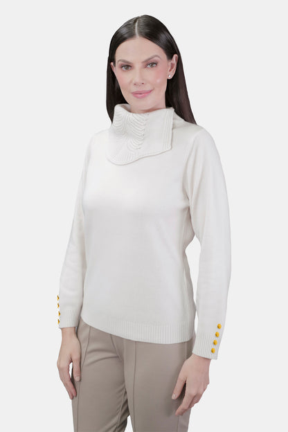 Suéter cuello trenzas - C5011